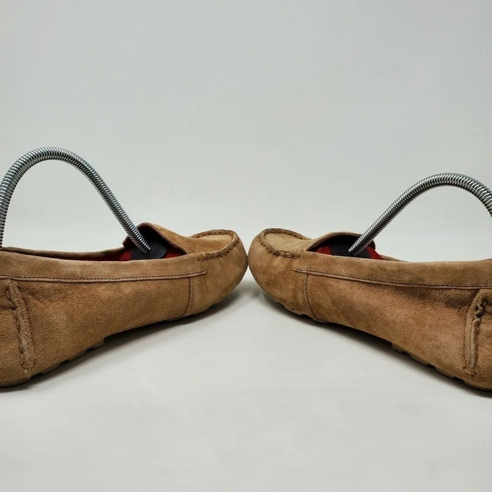 UGG MILANA CHESTNUT BROWN LEATHER LOAFERS SHOES 6